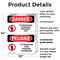 Signmission No Trespassing Authorized Only Bilingual Danger Sign, Plastic, 10in W x 14in L, 2PK OS-2PACK-DS-P-1014-VS-1495 - alternate 4